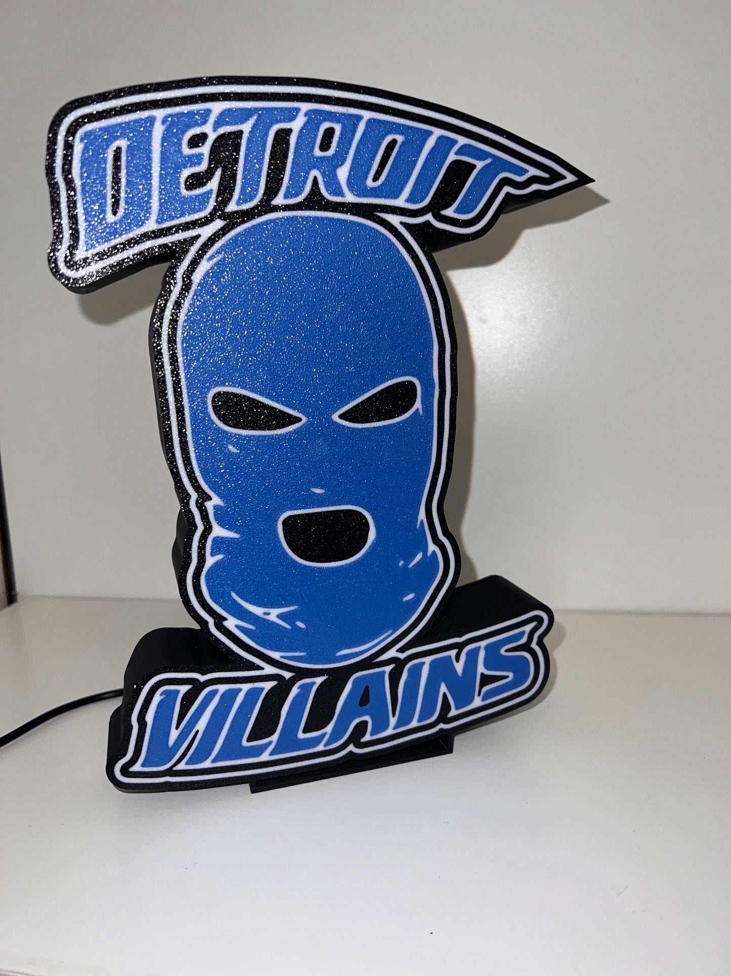 Detroit Lions LED Sign | Wall Decor | Football Sign | NFL | Gift for Him | Mancave | Villains