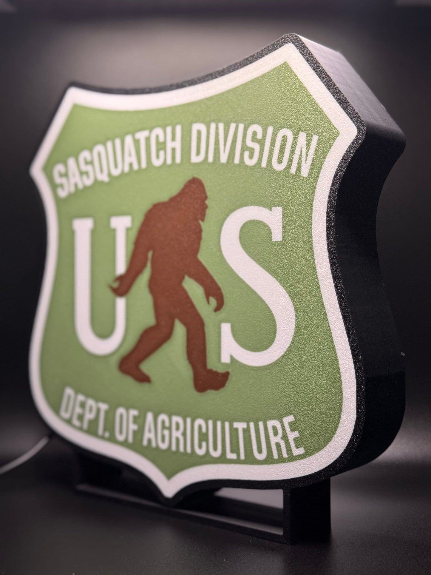 Bigfoot LED Sign | Wall Decor | Sasquatch | Cryptid | Gift for Him | Mancave | Cryptozoology