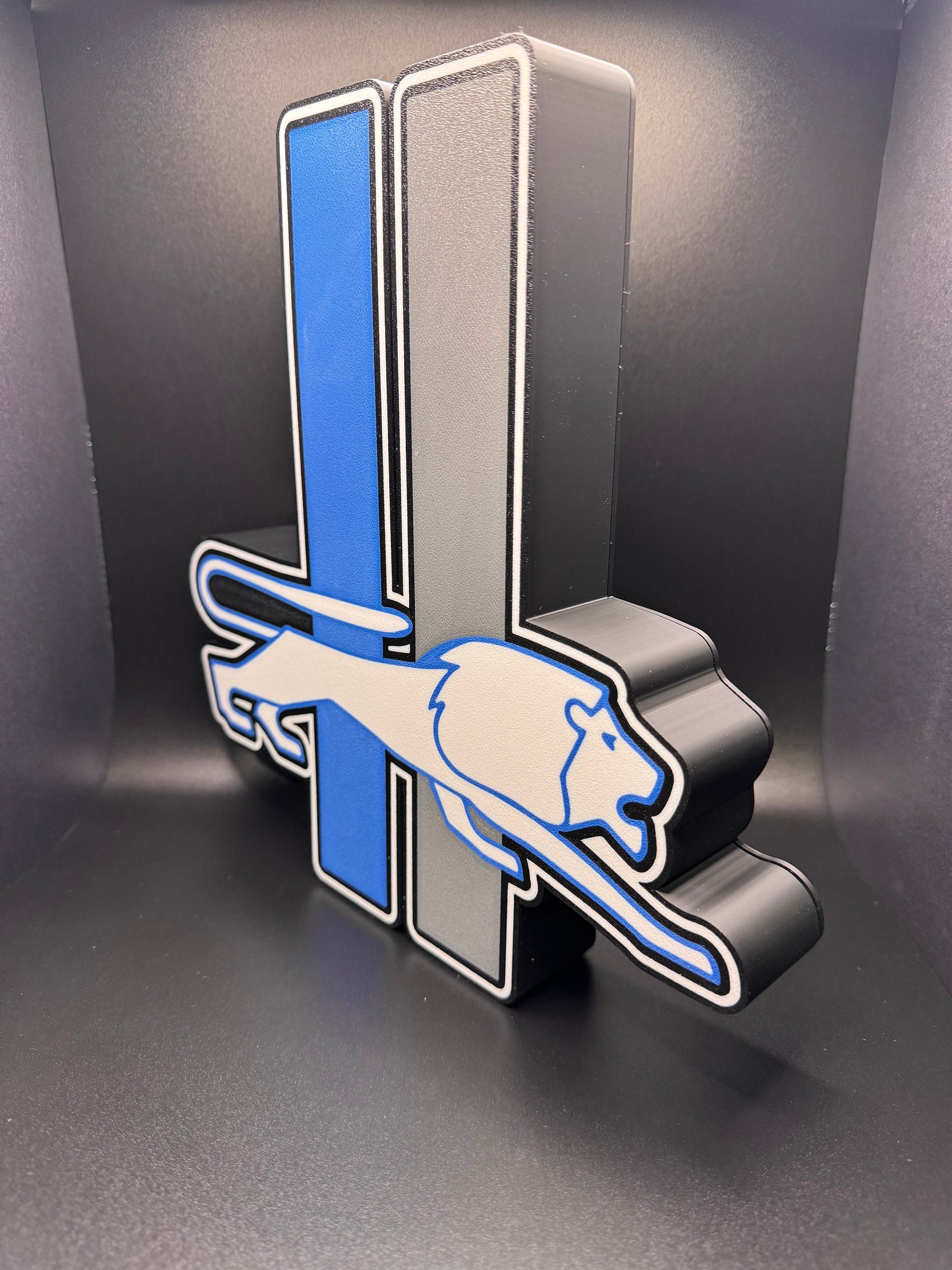 Detroit Lions LED Sign | Wall Decor | Football Sign | NFL | Gift for Him | Mancave | Vintage