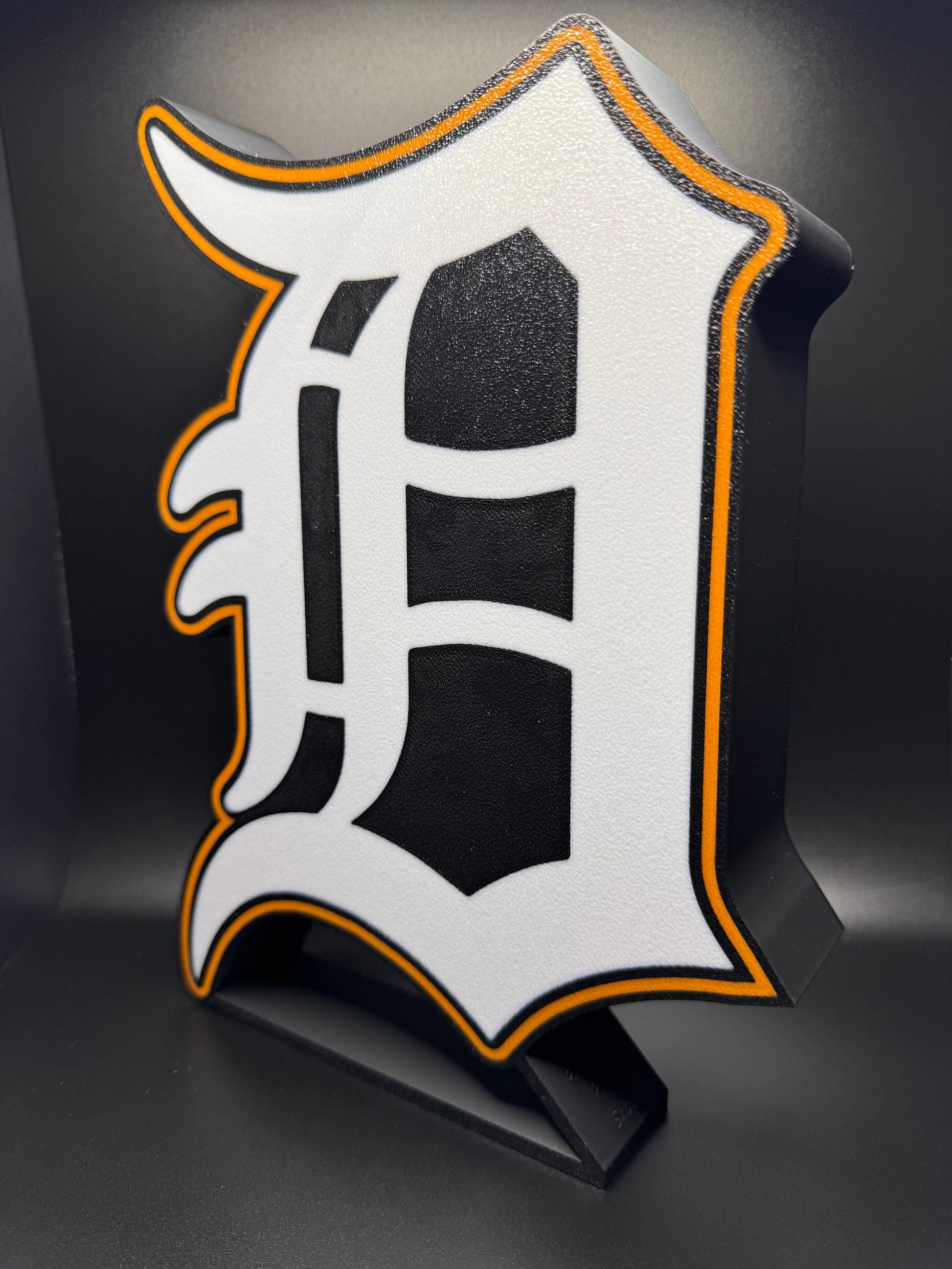 Detroit Tigers LED Sign | Wall Decor | Baseball Sign | MLB | Gift for Him | Mancave | Old English D