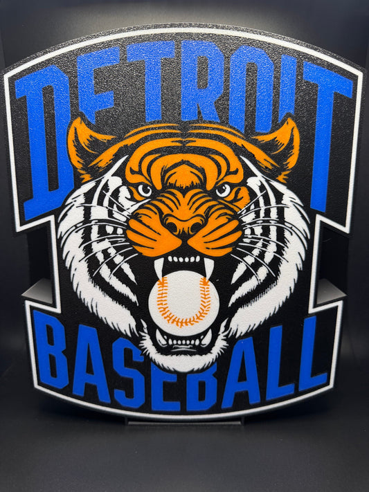 Detroit Tigers LED Sign | Wall Decor | Baseball Sign | MLB | Gift for Him | Mancave | Tiger