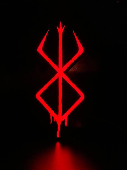 Berserk LED Sign | Wall Decor | Brand of Sacrifice | Anime | Gut | Griffith | Viking | Manga | Berserk Manga