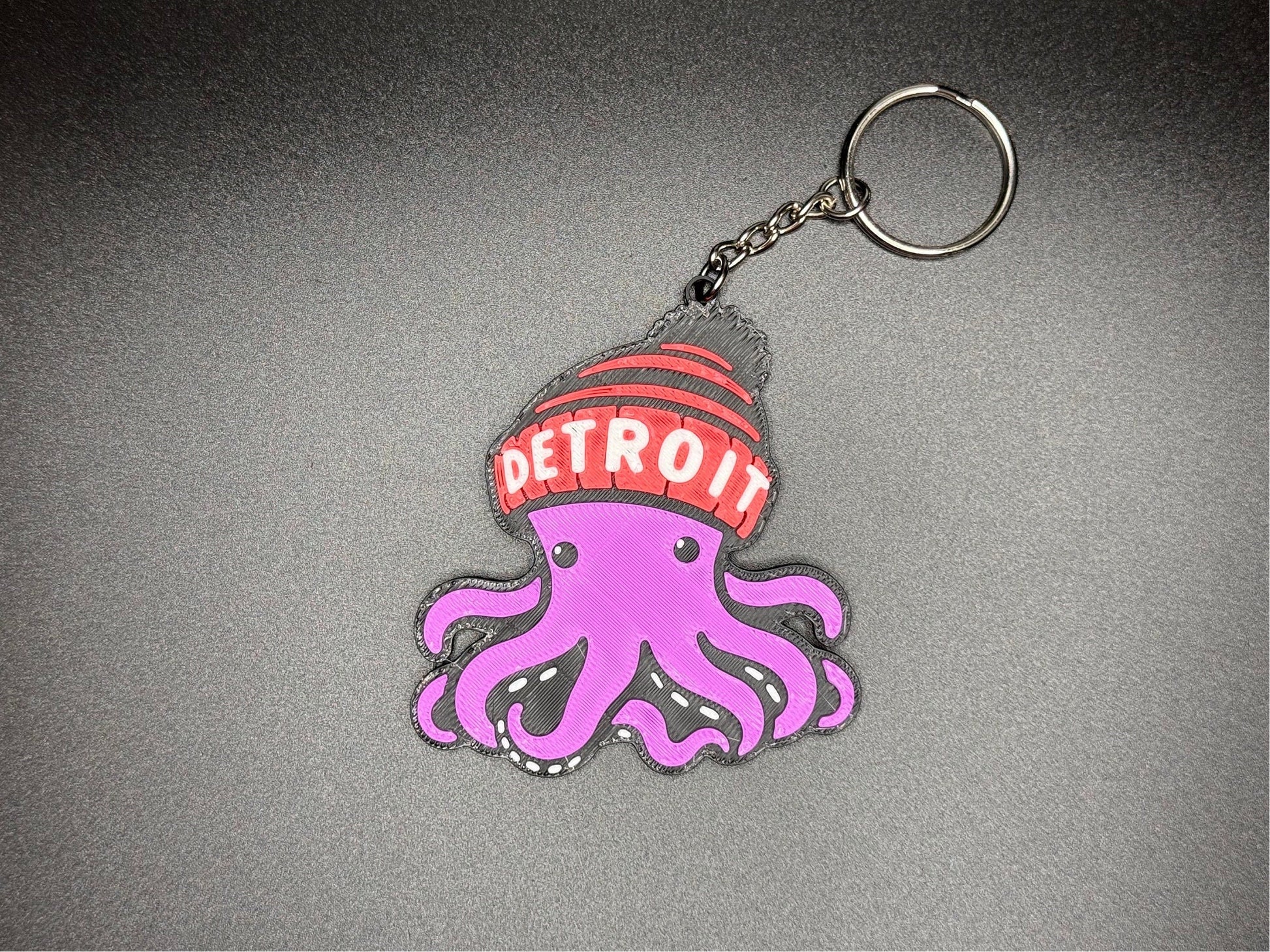 Detroit Red Wings Keychain | Custom | Hockey Sign | Hockeytown | Octopus | Gift for Him | nhl | Winged Wheel | Travel