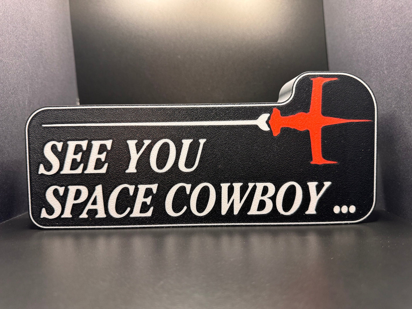 Cowboy Bebop LED Sign | Wall Decor | See You Space Cowboy | Anime | Spike | Fay | Home Decor | Manga | Space Cowboy