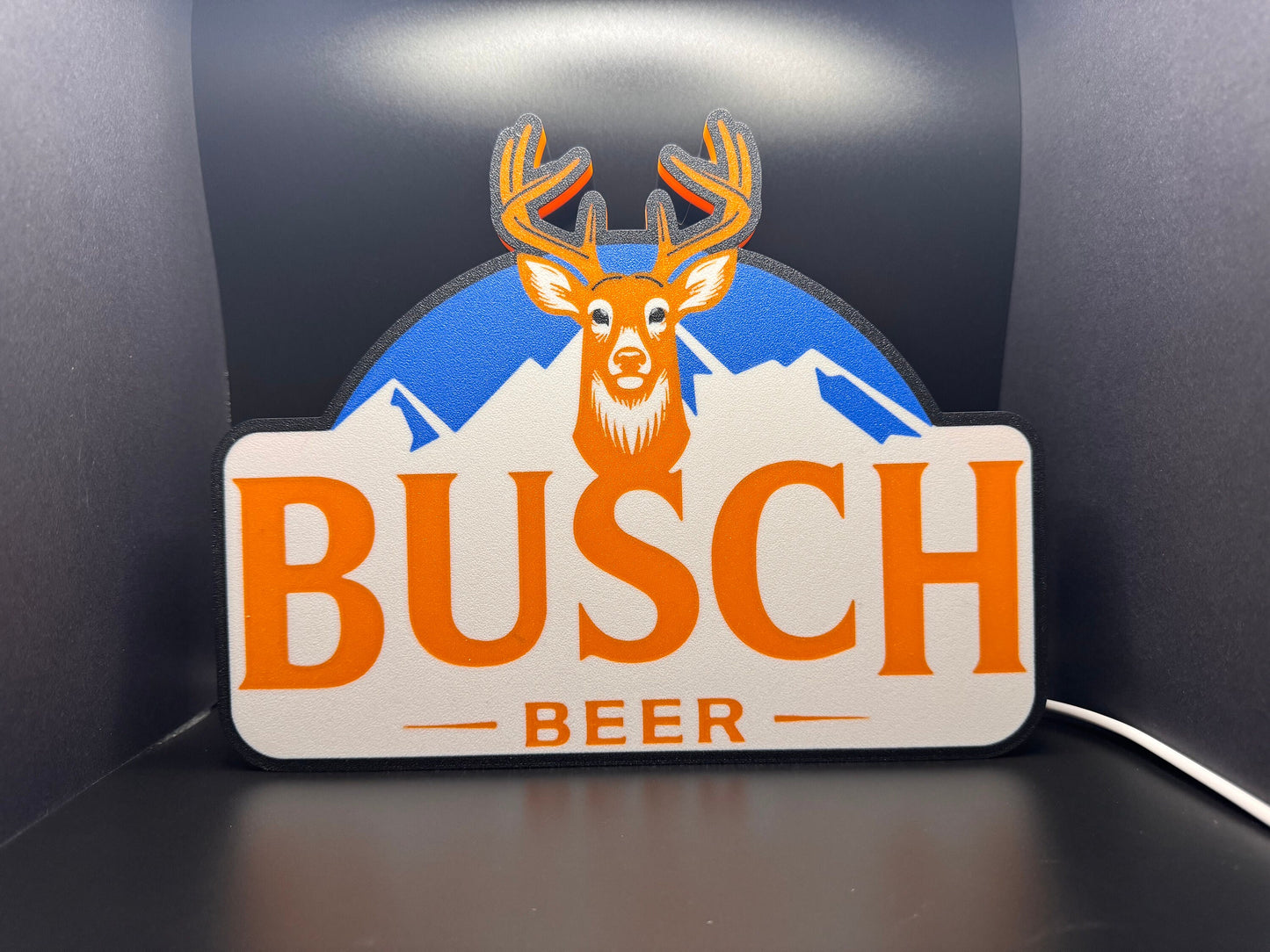 Busch Beer LED Sign | Wall Decor | Beer Sign | Bar | Gift for Him | Mancave | Budweiser | Anheuser