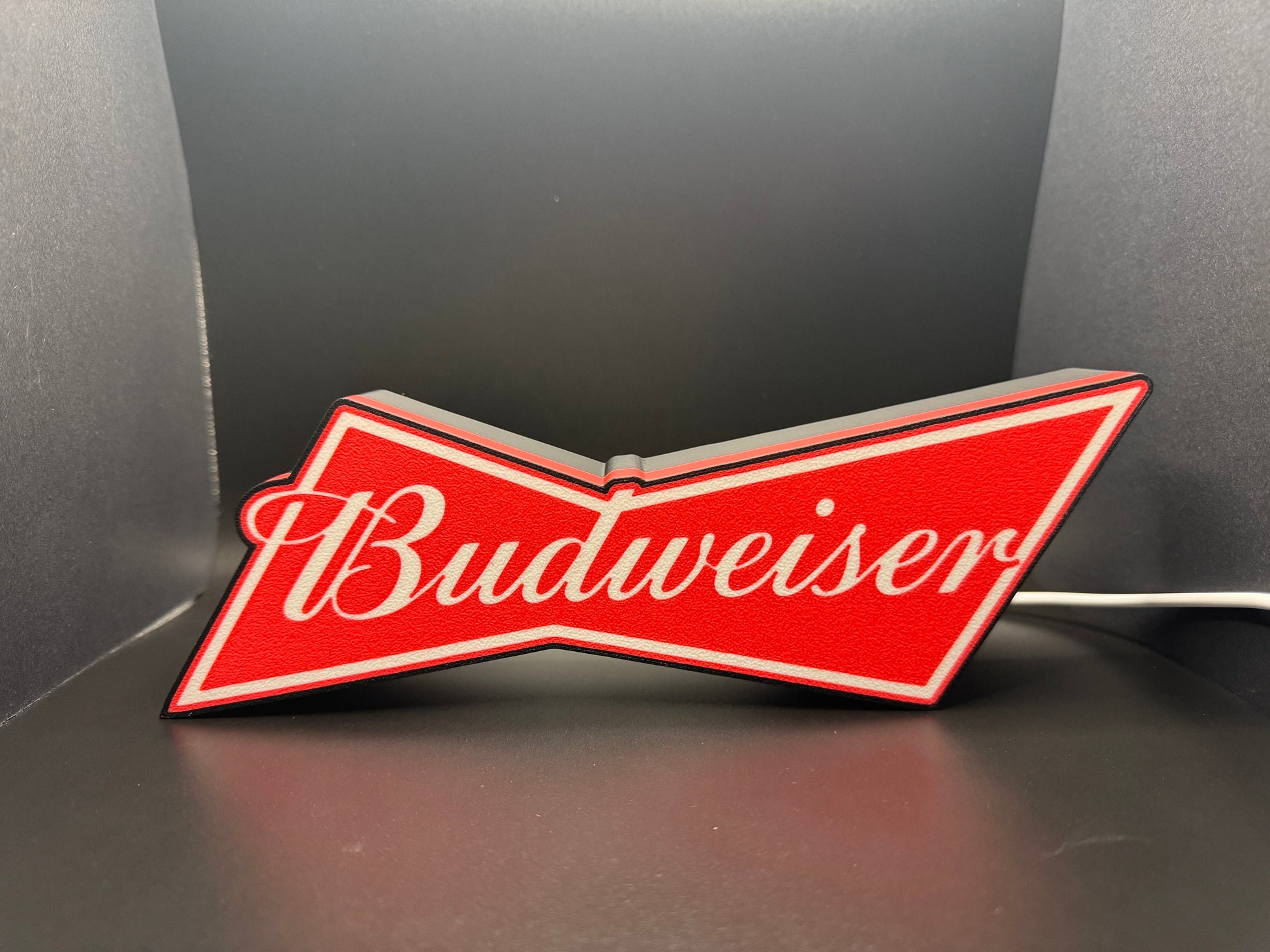 Budweiser Beer LED Sign | Wall Decor | Beer Sign | Bar | Gift for Him | Mancave | Bud Light | Anheuser