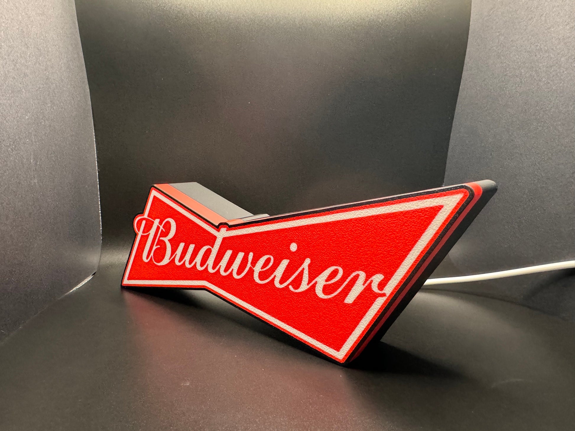 Budweiser Beer LED Sign | Wall Decor | Beer Sign | Bar | Gift for Him | Mancave | Bud Light | Anheuser