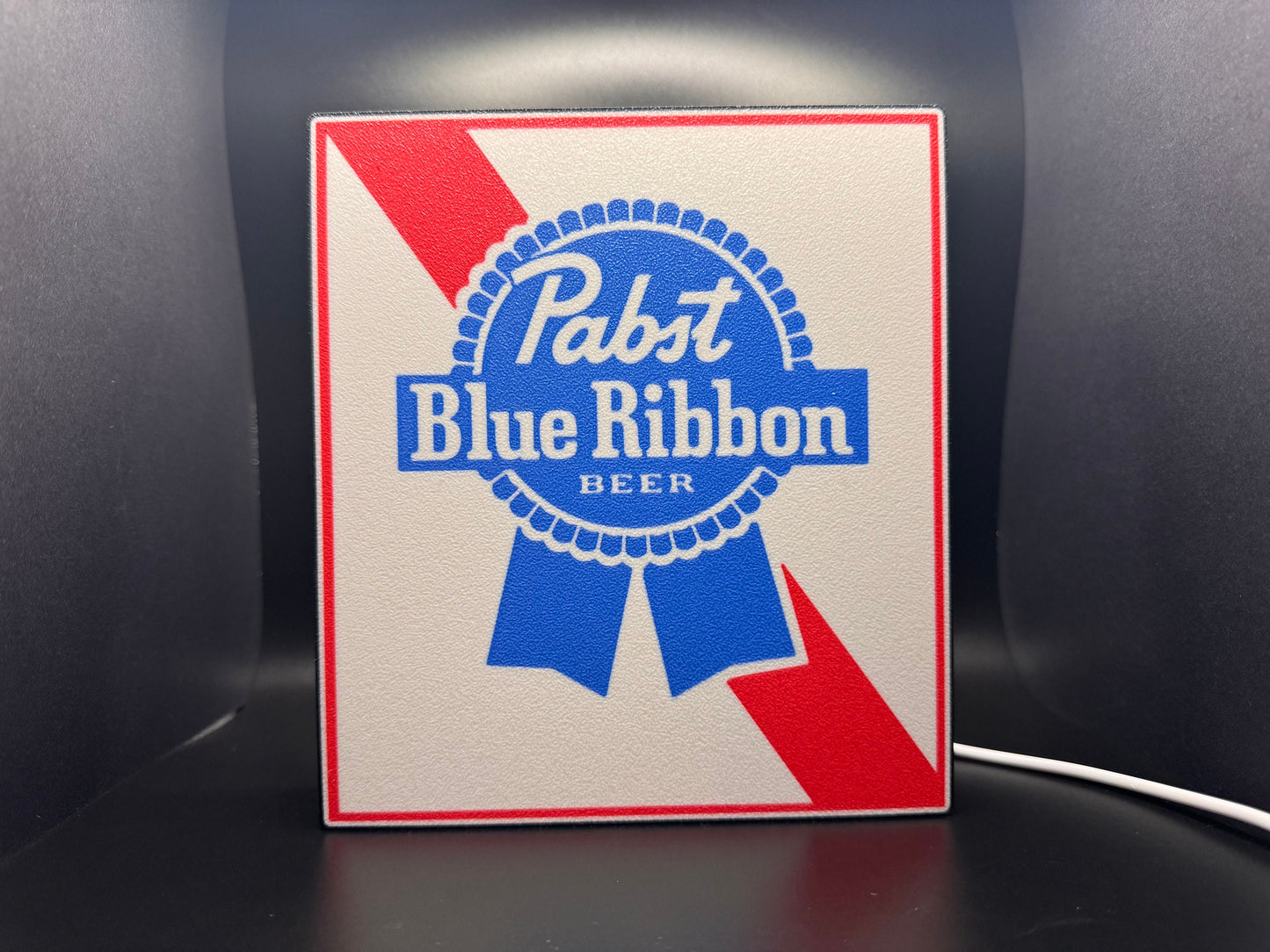 Pabst Blue Ribbon Beer LED Sign | Wall Decor | Beer Sign | Bar | Gift for Him | Mancave | Bud Light | PBR | Miller