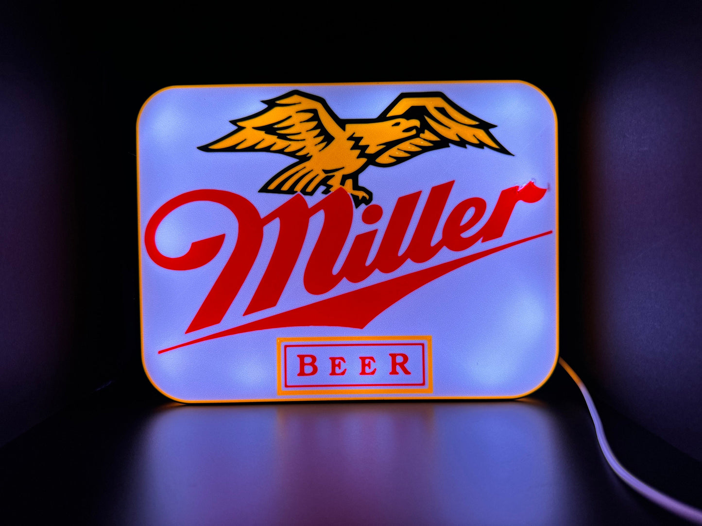 Miller Beer LED Sign | Wall Decor | Beer Sign | Bar | Gift for Him | Mancave | Miller Lite | Budweiser