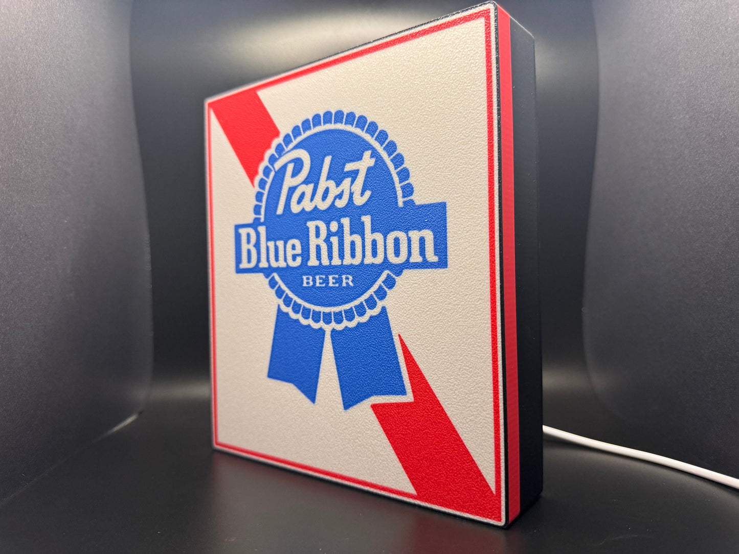 Pabst Blue Ribbon Beer LED Sign | Wall Decor | Beer Sign | Bar | Gift for Him | Mancave | Bud Light | PBR | Miller