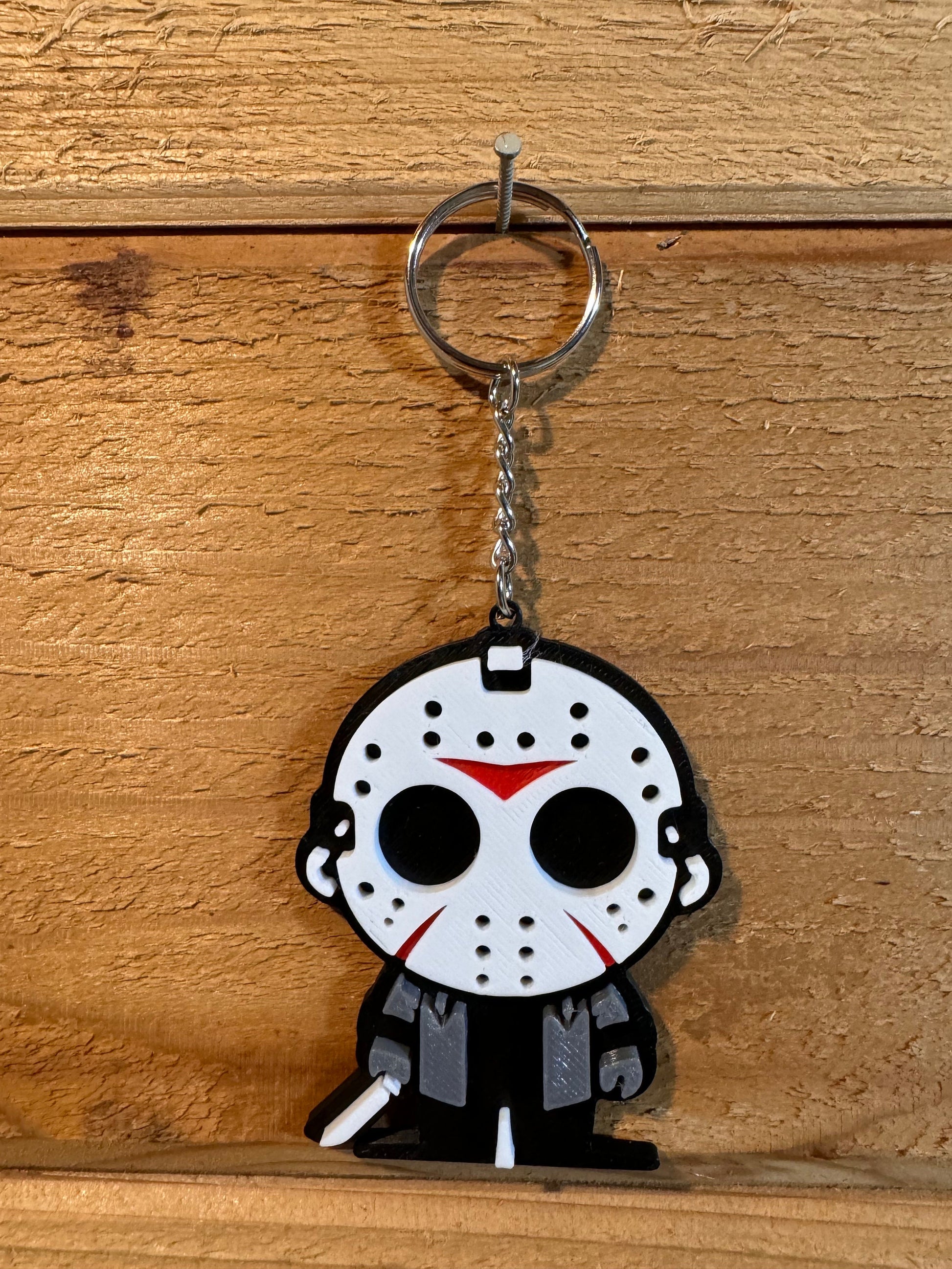 Friday the 13th Keychain | Custom | Halloween | Jason Voorhees | Merch | Michael Myers | Scary Movie | Horror | Freddy Krueger | Key Fob