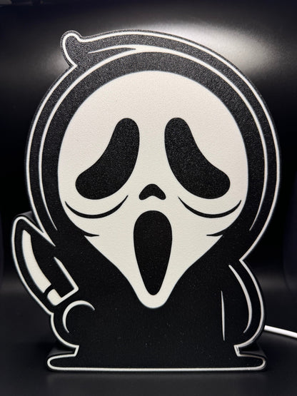 Ghostface LED Sign | Wall Decor | Scream | Halloween | Scream | Michael Myers | Home Decor | Horror | Freddy Krueger | Friday the 13th