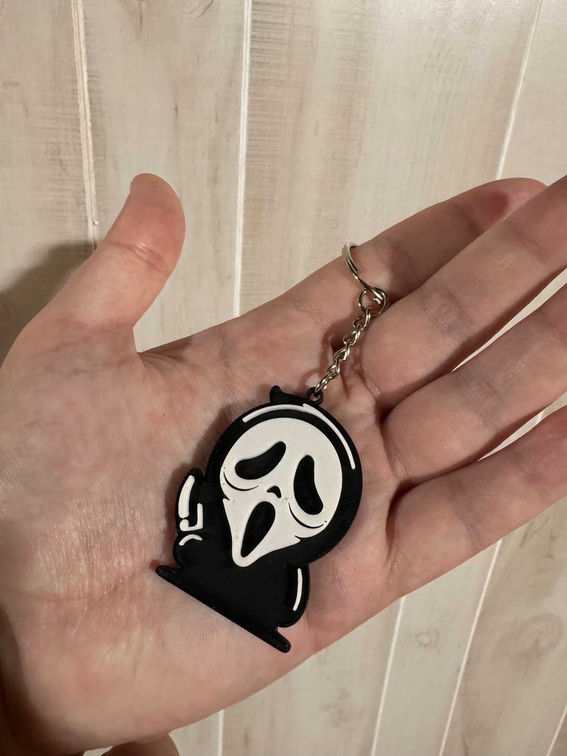 Scream Keychain | Custom | Halloween | Ghost face | Merch | Michael Myers | Scary Movie | Horror | Freddy Krueger | Key Fob | Scream Mask