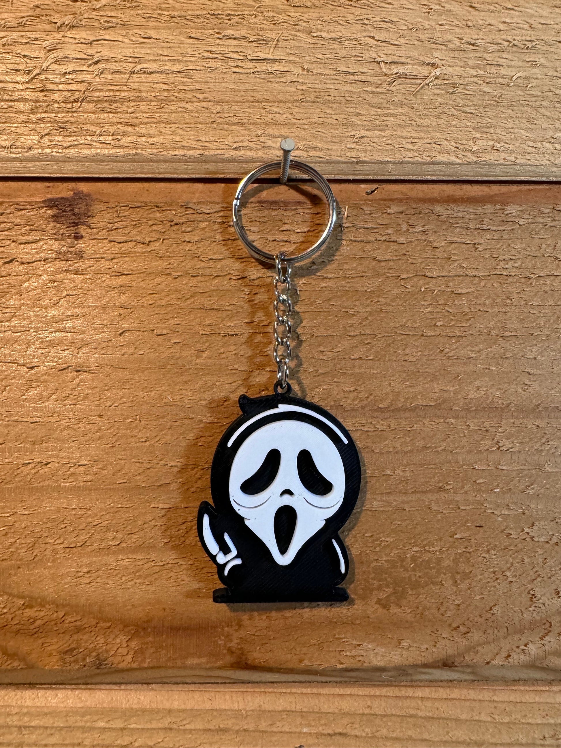 Scream Keychain | Custom | Halloween | Ghost face | Merch | Michael Myers | Scary Movie | Horror | Freddy Krueger | Key Fob | Scream Mask