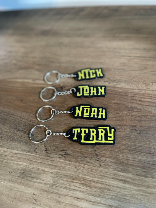 Custom Cowboy Cowgirl Keychain | Western Keychain | Raise Hell | Boho | Custom Name | Rodeo | Personalized Name | Personalized Keychain |