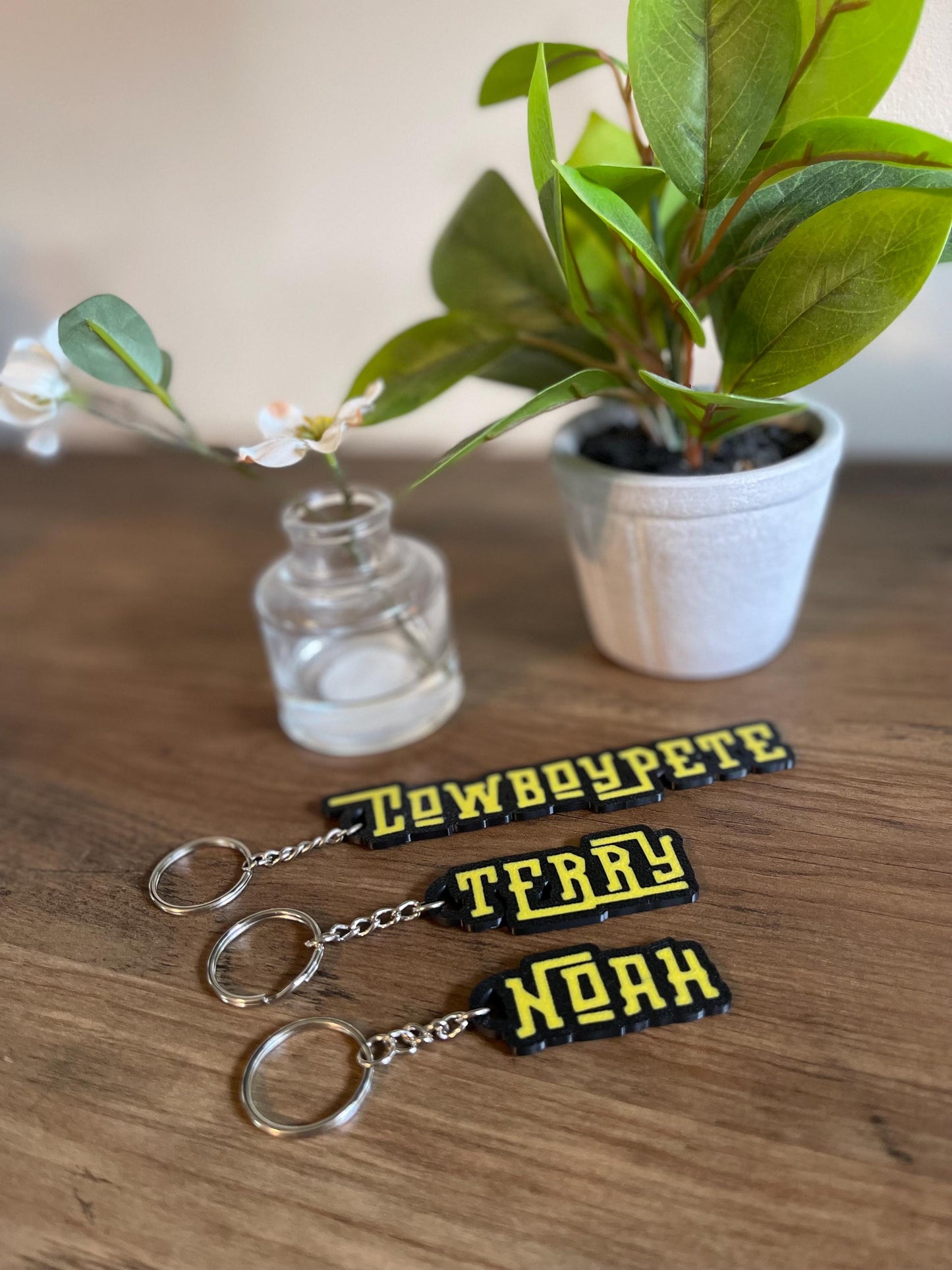 Custom Cowboy Cowgirl Keychain | Western Keychain | Raise Hell | Boho | Custom Name | Rodeo | Personalized Name | Personalized Keychain |