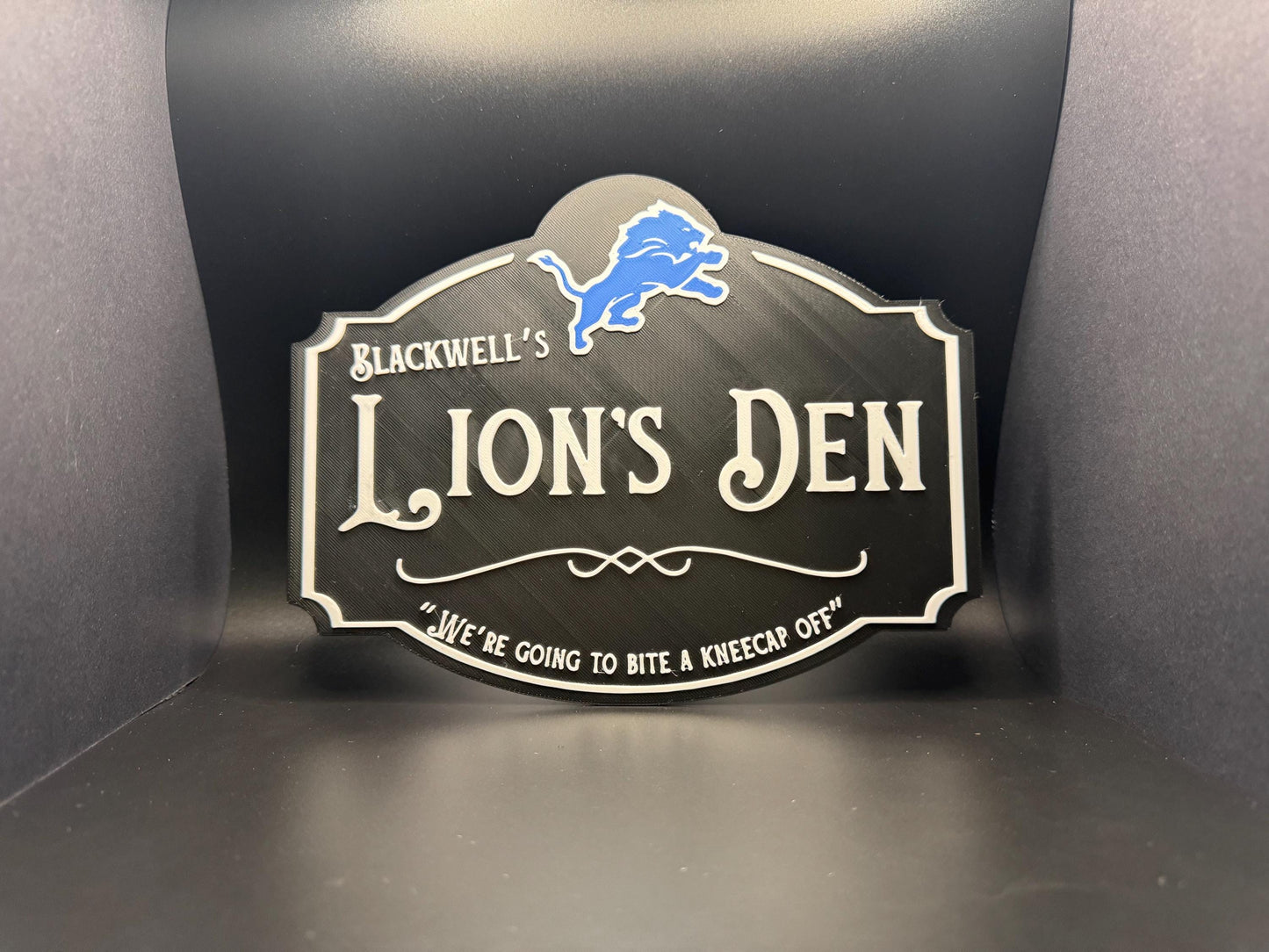 Detroit Lions Personalized Sign | Wall Decor | Football Sign | NFL | Gift for Him | Mancave | Bar Decor |